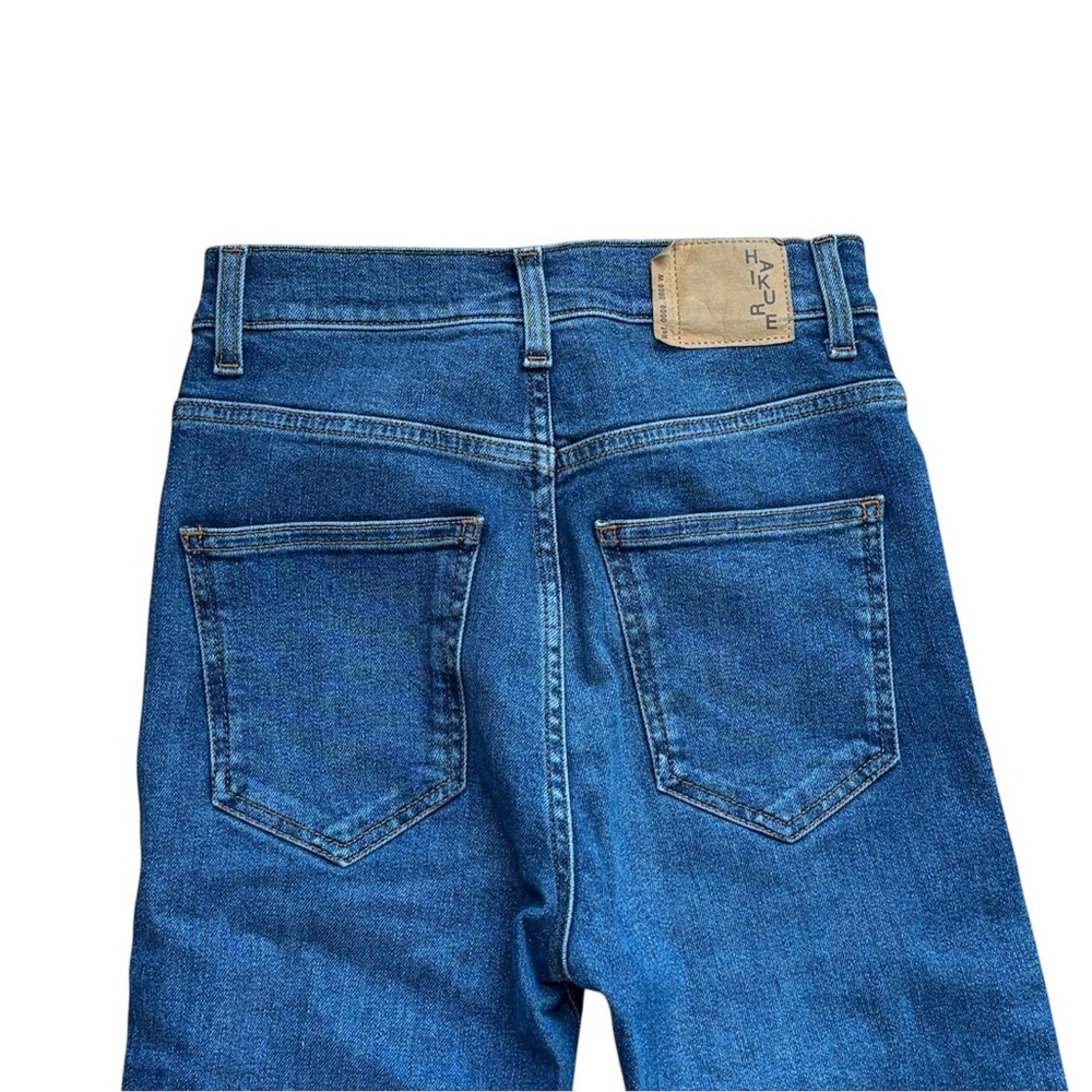 Haikure Italy Formentera High Rise Subtle Flare Jeans in Med Blue - Size 27 - Picture 7 of 10